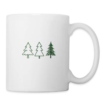 Weihnachts Motiv Christbaum Tannenbaum - Tasse - Weiß - Rechts