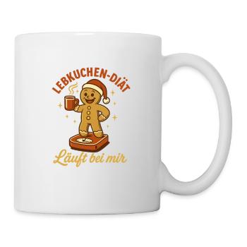 Gingerbread Diet Christmas Party Advent - Mug - white - Right