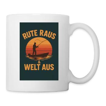 Rod Out & World Out - Mug - white - Right