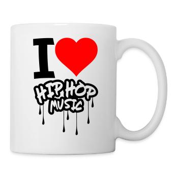 I Love Hip Hop Music - Mug - white - Right