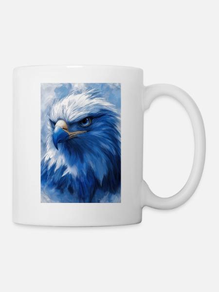 Illustration eines Adlers - Tasse - Weiß