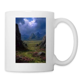 Illustration of a natural landscape - Mug - white - Right