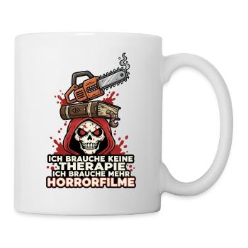 Horror Movies Skull and Saw - Mug - white - Right