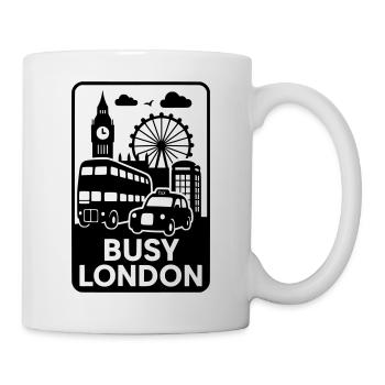 busy london - Tasse - Weiß - Rechts