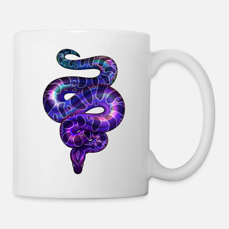Néon Serpent Violet - Mug blanc - blanc
