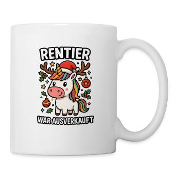 Unicorn Reindeer was sold out - Mug - white - Right