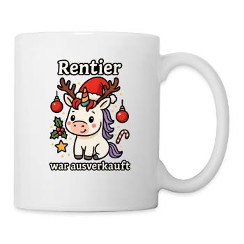 La chemise de Noël Renne de Noël était épuisée - Mug blanc - blanc - Droite