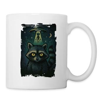 Funny Raccoon Gift Cosmic Trash Guardian - Mug - white - Right