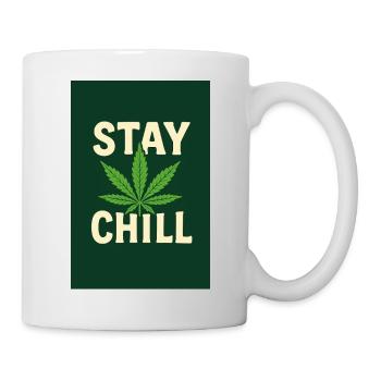 Stay Chill Cannabis Leaf - Mug - white - Right