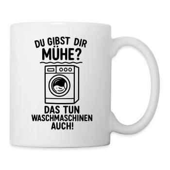 Washing machines trouble give work - Mug - white - Right