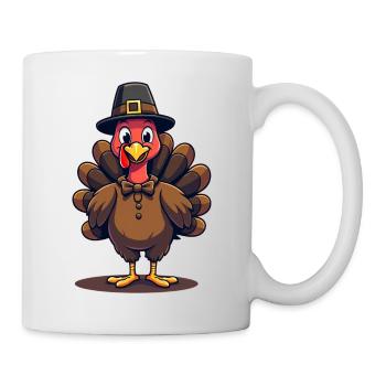 Thanksgiving Lustiger Thanksgiving Truthahn - Tasse - Weiß - Rechts