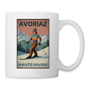 Avoriaz Morzine France - Mug - white - Right