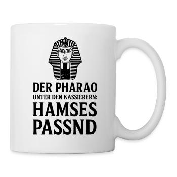pharao kassiererin kasse supermarkt hamses passend - Tasse - Weiß - Rechts