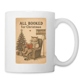 Alles gebucht für Christmas Cat - Tasse - Weiß - Rechts
