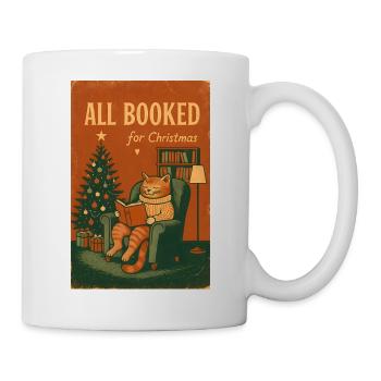 All Booked for Christmas, Love Cats - Mug - white - Right