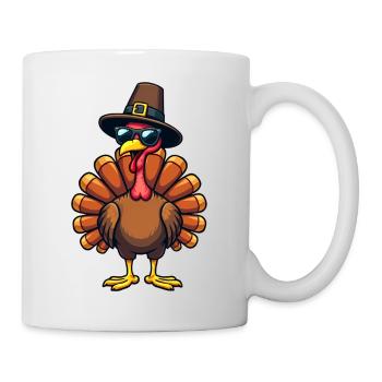 Thanksgiving Drôle Dinde de Thanksgiving - Mug blanc - blanc - Droite
