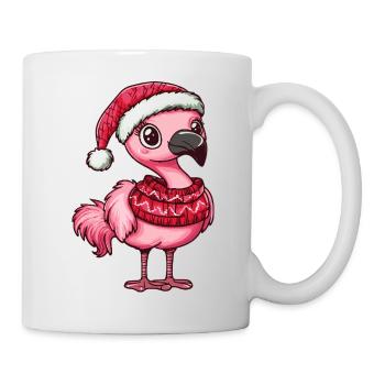 Flamingo Weihnachten - Tasse - Weiß - Rechts