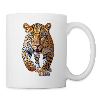 Leopard - Tasse - Weiß - Rechts