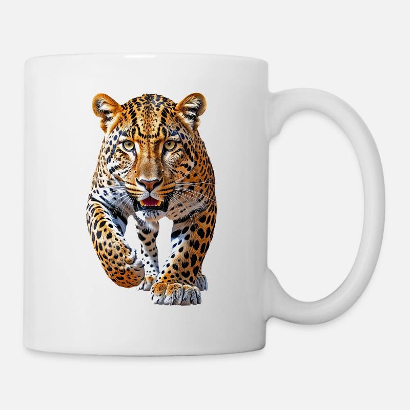Léopard - Mug blanc - blanc