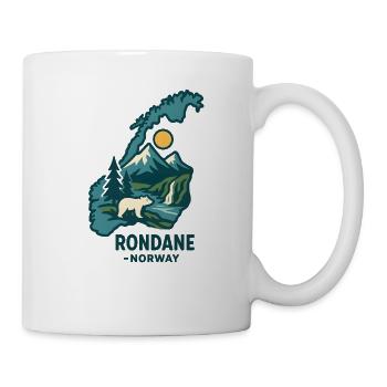 Rondane Fjäll björn och sol - Mug - white - Right