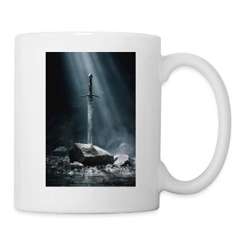 Schwert in Stein: Mystische Klinge - Tasse - Weiß - Rechts