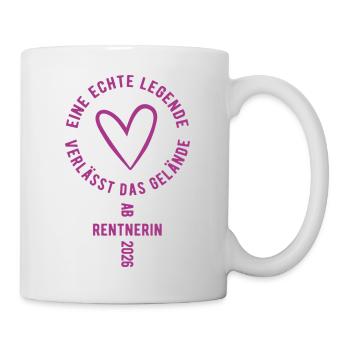 Power Rentnerin 2026 - Ruhestand - Pension - Tasse - Weiß - Rechts