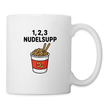 1-2-3_Nudelsupp - Mug blanc - blanc - Droite