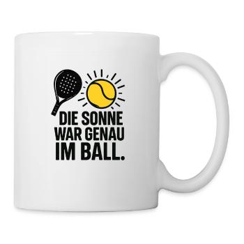 Soleil dans le ballon - excuse dans le sport de padel - Mug blanc - blanc - Droite