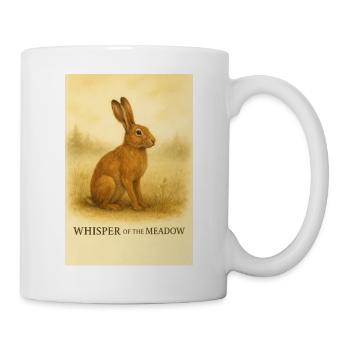 Flüstern des Wiesenhasen - Tasse - Weiß - Rechts