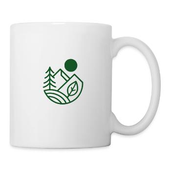 Green Horizon Linear Nature - Mug - white - Right