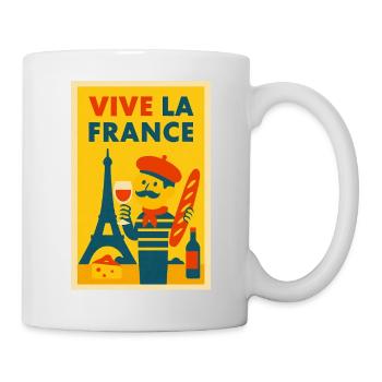 Vive La France Illustration - Mug - white - Right