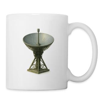 Antenne parabolique rétro motif vintage - Mug blanc - blanc - Droite
