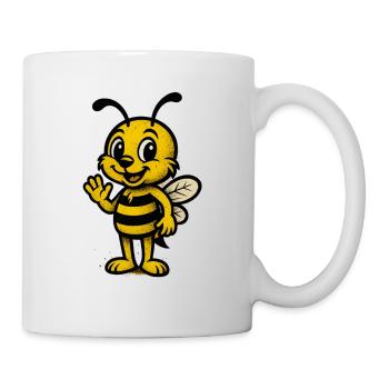 Motif pour enfants : Dessin animé d’abeille mignonne - Mug blanc - blanc - Droite