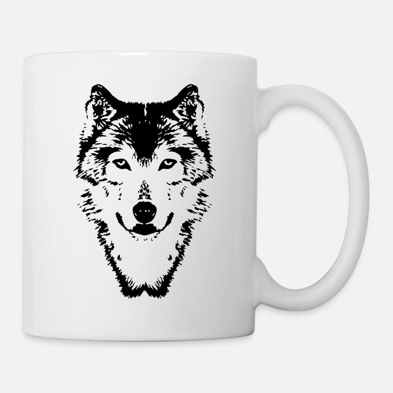 115304478_146018034_wolf - Mug - white