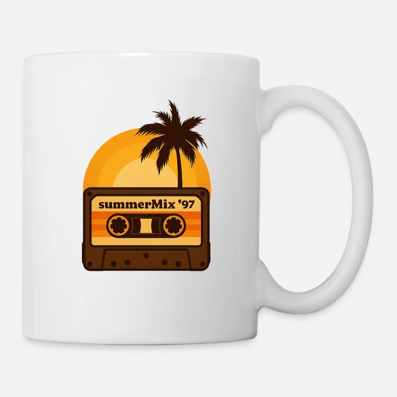 Cassette Sunset Tape - Mug blanc - blanc