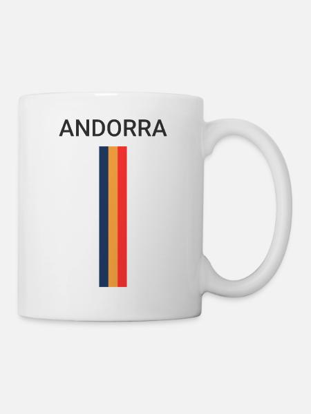 Andorra Flag - Mug - white