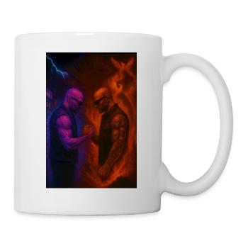 Feuer gegen Eis Duell der Elemente - Mug - white - Right