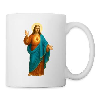 HerzJesu Ikonischer Druck - Tasse - Weiß - Rechts