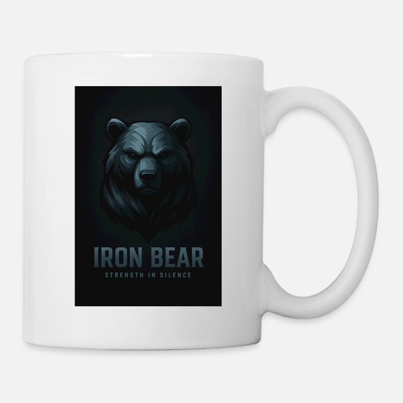 La force de l’Ours de fer dans le silence - Mug blanc - blanc