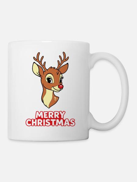 Mom Reindeer Christmas Merry Christmas - Mug - white