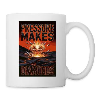 La pression fait les diamants - Mug blanc - blanc - Droite