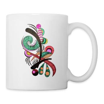 Abstract Color Spirals - Mug - white - Right