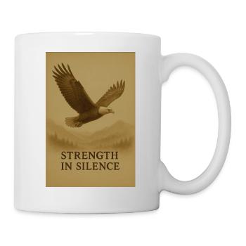 Strength in Silence Eagle - Mug - white - Right