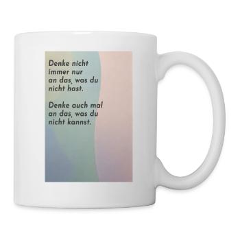 Think about what you can't do - Mug - white - Right