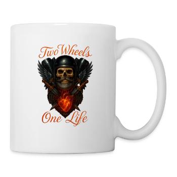 Two wheels, one life - Mug - white - Right