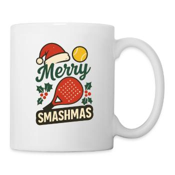 Merry Smashmas Padel Style - Mug blanc - blanc - Droite