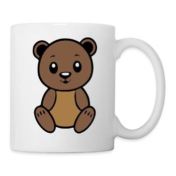 Baer_Baerchen_braun_T shirt_Kinder_Geschenk - Mug - white - Right