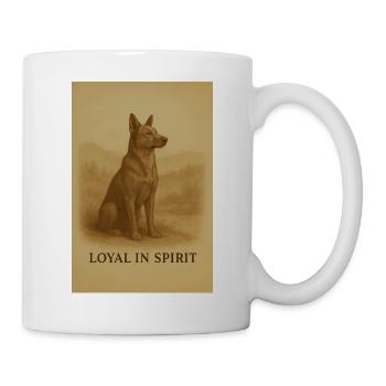Loyal im Geiste Hund - Tasse - Weiß - Rechts