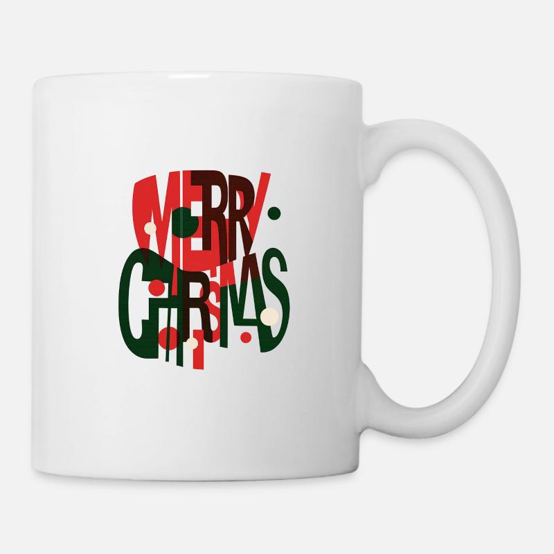 Merry Christmas – Futuristic Xmas Design - Mug - white