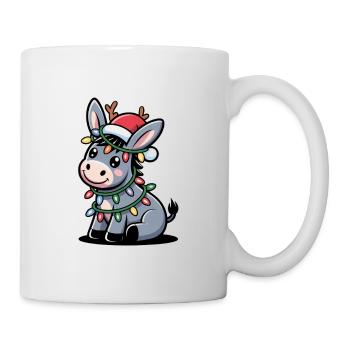 Esel Elfe Weihnachten - Tasse - Weiß - Rechts